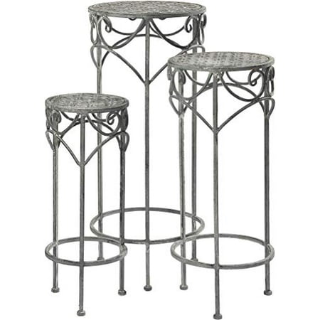 wrought iron essentials stand plant palais trivet sizes inch round flower tall material nested indoor grey outdoor