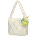 thumbnail image 1 of Bolso Hombro Acolchado para Mujer Bolso Shopper Gran Capacidad Con (blanco), 1 of 9