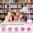thumbnail image 3 of LED Desk Lamp for Girls, Rechargeable LED Desk Lamp with USB Charging Port & Pen Holder, Eye-Caring Dimmable, 3 of 5