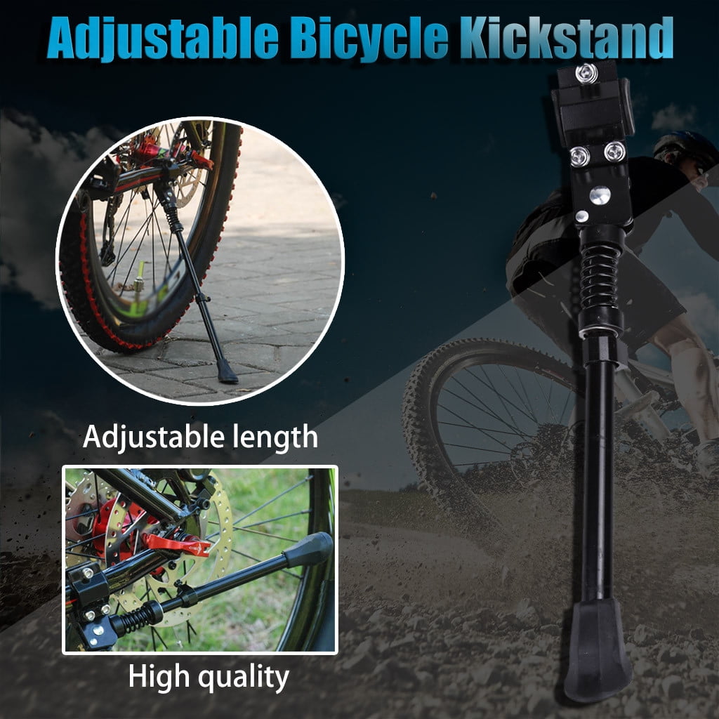 TANGNADE Adjustable Bicycle Kickstand Center Mount for 16/20/24/26 Inch Tire and 700 Road Bicycle for Mountain Bike MTB Aluminum Side Rear Kick Stand 