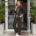 thumbnail image 3 of Garronmavis Womens Sweatsuits Polka Dot Set for Women Sweat Suits for Womens 2 Piece Lounge Hoodies and Sweat Pants Wide Leg with Pockets Black, Size XL, 3 of 6