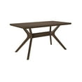 thumbnail image 3 of Plank+Beam Verso Rectangular Dining Table, 60" Solid Wood Kitchen & Dining Room Table, Walnut, 3 of 9