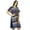 MultiColor, variant on Bimba Womens Printed Cotton Caftan MultiColor Drawstring Kaftan Beach Cover Up Sleep Dress