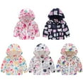 thumbnail image 3 of Toddler Fall Jackets Girls Spring Windbreaker Outerwear Lightweight Coat Long Sleeve Casual Hoodie 2-7 Years, 3 of 11