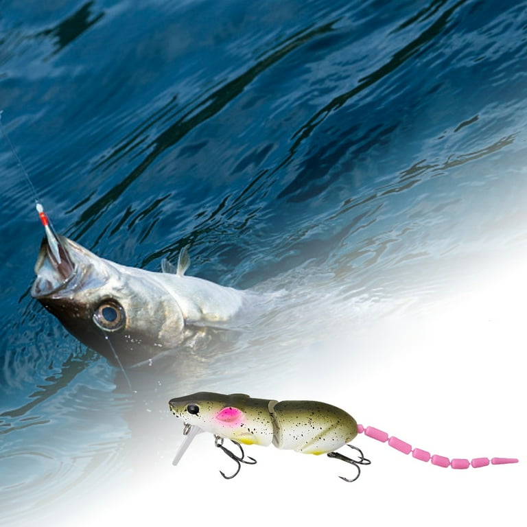 drsigns for mouse 3d.fishing.lures 5pcs Fishing Lures with Treble Hooks, Multi Jointed Swimbaits, 15.5g/15.5cm Slow Sinking Minnow Artificial Fake Bait Freshwater Saltwater Bass 5PCS : Sports & Outdoors and are the favorite food for bass Mouse Lure Design and Build