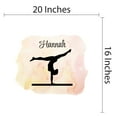 thumbnail image 4 of Personalized Sports Wall Decals for Gym - Balance Beam Never Give Up Wall Sticker Decal With Easy Installation Instructions Custom Name Sticker - Size: 20 In x 16 In, 4 of 5