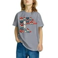 thumbnail image 4 of Ugoldhm Boys' Patriotic Independence Day Tees Red, White & Blue Crew Neck Shirts Cotton Summer Outfits Size 3-10Y, 4 of 6