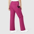 thumbnail image 2 of Wink WonderFLEX Grace - Women's Flare Leg Cargo Scrub Pant, Hot Pink, XL Petite, 2 of 7