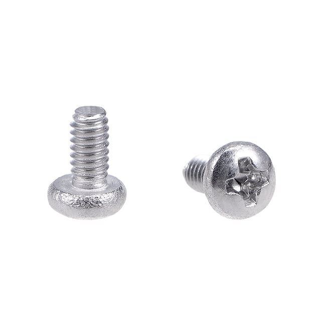Unique Bargains M2x4mm Machine Screws Pan Head Screw Fasteners Bolts 100Pcs
