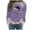 Light Purple, variant on Oversized Sweaters for Women Snowflake Trucks Patterns Long Sleeve Trendy Xmas Pullovers Winter Clothing for Women