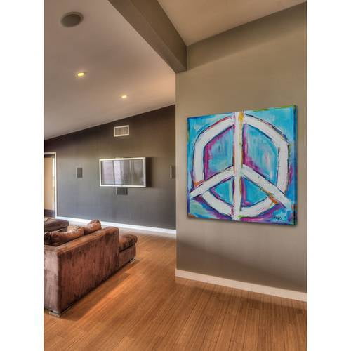 Marmont Hill "Bright Peace" by Tori Campisi Painting Print on Canvas