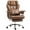 Brown, variant on HOMCOM 400LBS Heated Massage Office Chair, Executive Office Chair, Brown