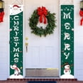 thumbnail image 4 of Niusricy Christmas Decoration Porch Banner Cartoon Letter Print Hanging Door Banner Sign for Holiday Home Yard Indoor Outdoor Decorations, 4 of 7