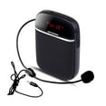 thumbnail image 1 of Amplificador de voz portátil para profesores con micrófono con cable Auriculares Pretina Recargable Tomshoo  Negro, 1 of 7
