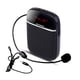 thumbnail image 1 of Amplificador de voz portátil para profesores con micrófono con cable Auriculares Pretina Recargable Tomshoo  Negro, 1 of 7