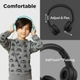 thumbnail image 5 of LilGadgets Connect+ Style Wired Kids Headphones with SharePort® Technology, Child-Friendly Foldable Over-Ear Headset with Built-In Microphone, Designed to be comfy for Toddlers in School, Black, 5 of 9