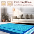 thumbnail image 2 of ODIKA 3'x5' Machine Washable Non-Slip Area Rug, Vibrant Poolside Aesthetic High Traffic Rug, Blue, 4014, 2 of 7