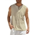 thumbnail image 1 of Chaleco informal Sunloudy para hombre, sudadera holgada con cuello en V sin mangas de color sólido para correr/hacer ejercicio Sunloudy  S M L XL XXL XXXL XXXXL, 1 of 5
