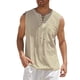 thumbnail image 1 of SAYOO Chaleco informal para hombre, sudadera holgada con cuello en V sin mangas de color sólido para correr/hacer ejercicio SAYOO S M L XL XXL XXXL XXXXL, 1 of 5