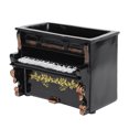 thumbnail image 3 of Vintage Piano Shaped Resin Planter for Succulent Plants Black Desktop Decoration 1pc Mini, 3 of 5