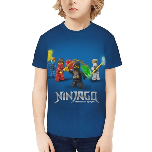 Ninjago Kids T-Shirt 3d Printed Graphic T-Shirts Boys And Girls Short Sleeve Shirts For Youth Kids X-Small