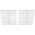 thumbnail image 7 of 28"W x 18 5/8"H x 2"ID x 9 3/4"C x 1"P Beaux Architectural Grade PVC Contemporary Ceiling Medallion, Two Piece, 7 of 7