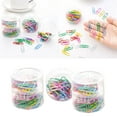 thumbnail image 2 of Functional Paper Clips Color Binding Pin Student Candy Color Paper Clips Korean Version Of Paper Clips 250pc Crafts for Girls Ages 8-12 Arts And Crafts for Kids Ages 8-12 Craft Organizers And Storage, 2 of 4