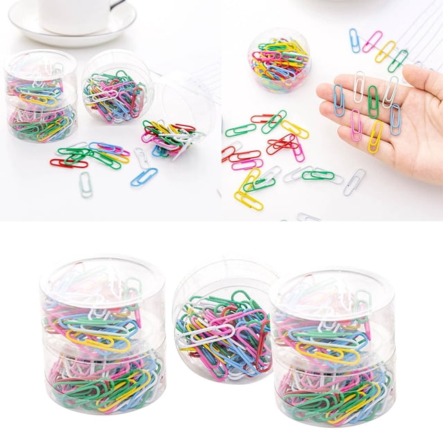 Ainf Functional Paper Clips Color Binding Pin Student Candy Color Paper Clips Korean Version Of Paper Clips 250pc