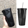 thumbnail image 2 of Yuarrent Taza de agua con botellas de paja para niños y adultos, tetera de viaje para senderismo, taza de café y bebida de acero inoxidable, vajilla Utensilios de cocina Azul morado Yuarrent HA066249-01, 2 of 6