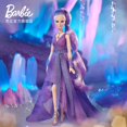 thumbnail image 1 of 2021 primavera Barbie Crystal Fantasy colección muñeca Anime Signature Looks coleccionistas juguete regalos firma vestido púrpura modelo de pelo xuanjing unisex, 1 of 2