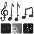 thumbnail image 2 of 4pcs Musical Note Style Wall Candle Holders Metal Wall Sconce Candle Holder, 2 of 8