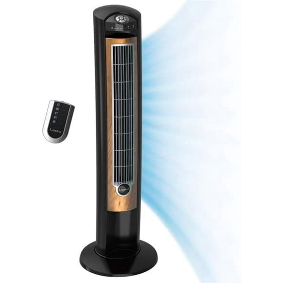 Ventilador de Torre Lasko T42050 Oscilante 42″ Negro 3 Velocidades y Temporizador
