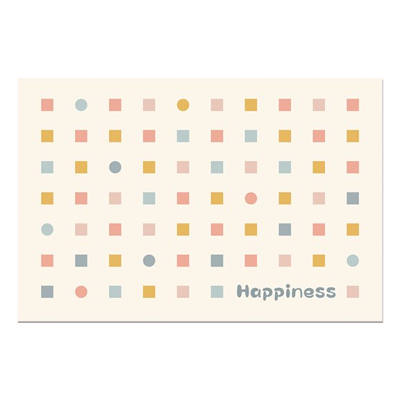 Coffee Bar Mat, Coffee Maker Mat for Countertop,Dish Drying Mat with Waterproof Backing and Super Absorbent(Happiness)