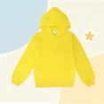 thumbnail image 3 of HAOTAGS Kids Hoodie Long-Sleeve Hooded Sweatshirt (Ages 1–15) Lightweight, Comfortable Pullover Hoodie for Boys and Girls Yellow Size 14, 3 of 6