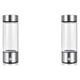 thumbnail image 1 of Naiovety Botella de agua rica en hidrógeno de acero inoxidable, interruptor de botón de repuesto de carga USB, antideslizante, a prueba de Plata 2Conjunto, 1 of 6