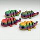 thumbnail image 1 of Colgantes de llaves con impresión 3D, juguetes de animales coloridos, decoración para niños, juguetes de animales con degradado, lindo kit de garaje para muñecas, 1 of 5