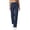 Navy, variant on Women Straight Leg Hiking Pants Oxford Stretch Breathable Lightweight High Waist Button Zip Fly Multi Pockets Solid Color Quick Dry Casual Work Travel Outdoor Trousers