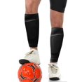 thumbnail image 4 of 1 paire de chaussettes de protection pour tibias pour hommes et femmes, chaussettes de football pour tibias, manchons pour mollets, 4 of 4
