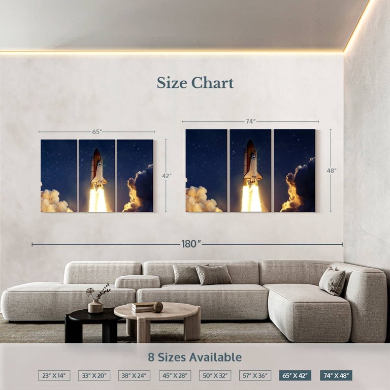 Elephant Stock Rocket Launching Through Clouds Wall Art