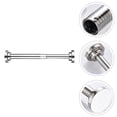 thumbnail image 3 of 1Pc Stainless Steel Pole Shower Curtain Rod Hole-free Telescopic Rod for Toilet, 3 of 8