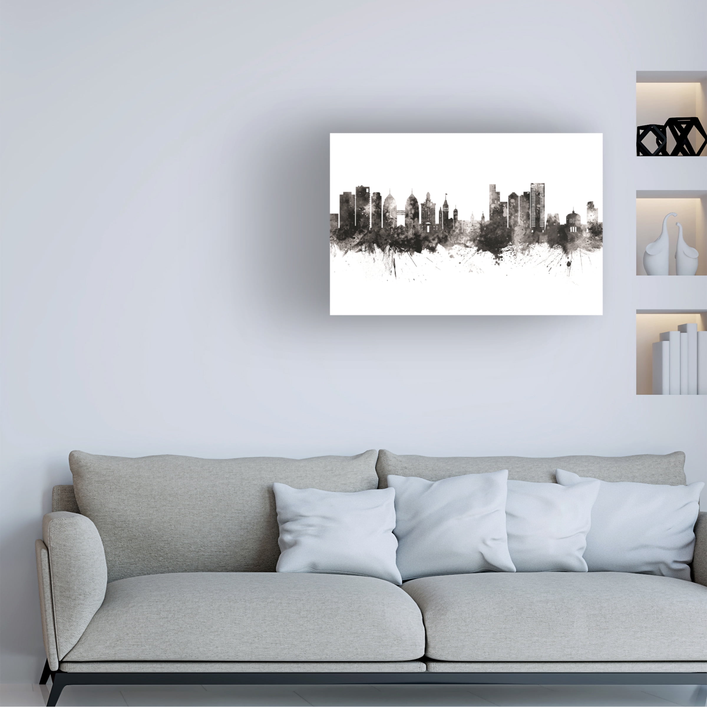 Michael Tompsett 'Oakland Skyline' Canvas Art