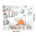 thumbnail image 3 of Manta cálida y acogedora con estampado de franela, diseño de calabazas de acuarela, ideal para Acción de Gracias, Halloween, otoño, cómoda y suave para cama, sofá y sillón de 50 pulgadas., 3 of 5