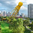 thumbnail image 4 of 8M Flying Octopu con Mango Y Cuerda Sin Marco para Principiantes Long Tail Amarillo Sunnimix volar cometas, 4 of 7