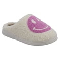 thumbnail image 2 of S+R Women's Smiley Graphic Cozy Slide Slipper, 2 of 6