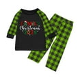 thumbnail image 2 of Sriper Matching Christmas Pajamas Family Raglan Long Sleeve Crewneck Funny Sleepwear Merry Xmas Tree Family Pjs Sets Loose Plaid Pants Holiday Festival Party Nightwear, 2 of 3