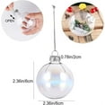 thumbnail image 6 of 12 Pcs Christmas Fillable Ornaments Ball -Clear Christmas Ornaments Filling Christmas Balls,Plastic Christmas Ball for Chirstmas,Wedding Decoration,Hanging Arts and DIY Fillable Crafts Accessories, 6 of 7