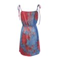 thumbnail image 3 of Vedolay Summer Dresses Women's Ruffle Oversize Casual Midi Dresses with Pockets,Red S, 3 of 4