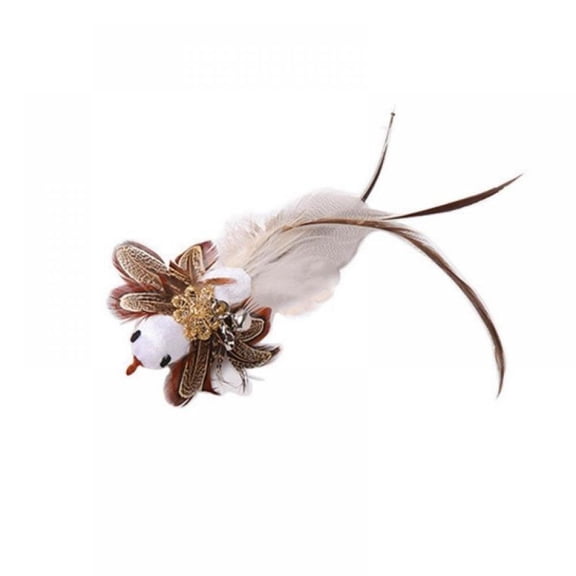 Cat Feather Toys, Interactive Cat Toy Cat Spring Feather Toys for Indoor Cats Kitten Play Chase Exercise