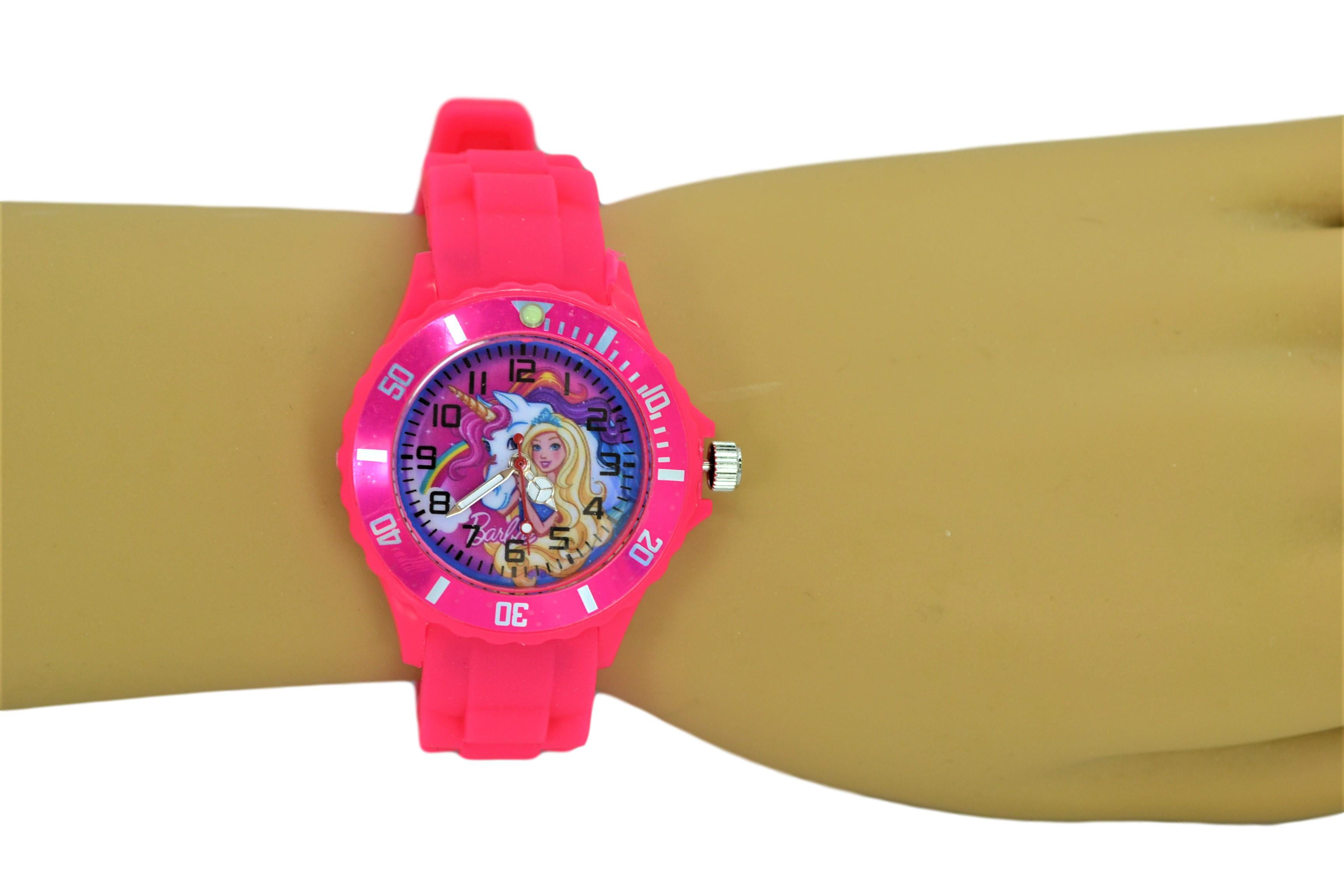 Toddler Girls' Wristwatch in Gift Box for Birthday Present Barbie Kids 