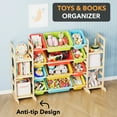 thumbnail image 3 of SpaceAid Toy Storage Organizer with 6 Shelves and 12 Bins, Multicolor, 3 of 7